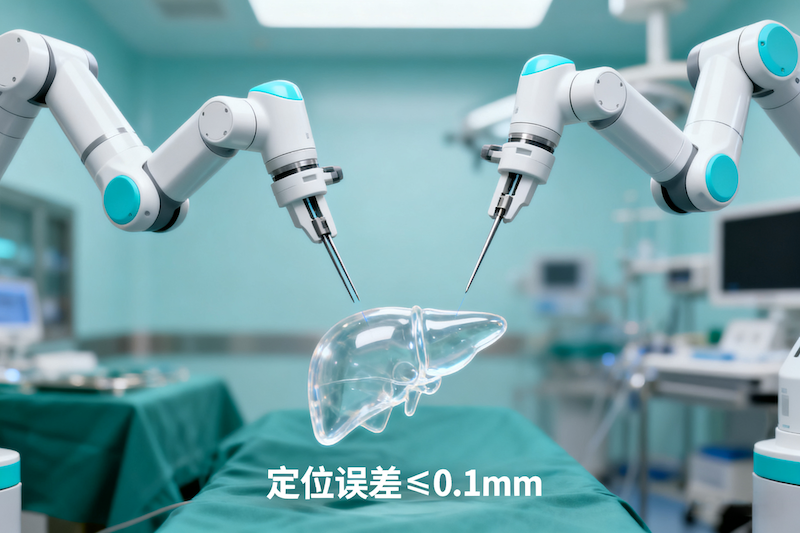 手术机械臂末端定位精度优化